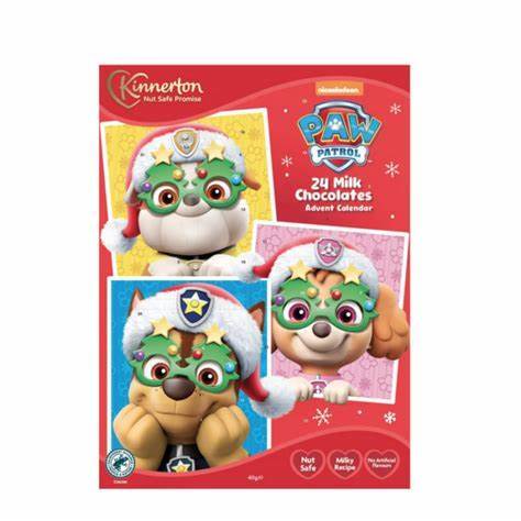 Paw Patrol Milk Chocolate Advent Calendar Kinnerton Nut Safe Christmas